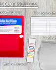 Index Card Case 3" X 5" w/ 5-Tab Divider