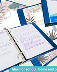 Binder View 2" Blue Slant D-Ring w/ 2 Pockets