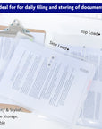 Clear Top / Side Loading A4/Letter Size String Envelope (2/Pack)