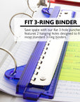 Portable 3-Hole Paper Punch
