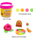 Modeling Dough Fluorescent Color 4 Oz. (4/Pack)