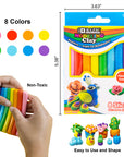 Modeling Clay Sticks 8 Primary Colors 4.8 Oz