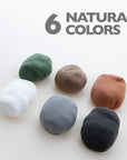 Air Dry Modeling Clay 6 Natural/Earth Color 0.5 Oz.