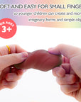 Air Dry Modeling Clay 6 Natural/Earth Color 0.5 Oz.