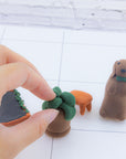 Air Dry Modeling Clay 6 Natural/Earth Color 0.5 Oz.