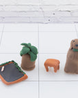 Air Dry Modeling Clay 6 Natural/Earth Color 0.5 Oz.