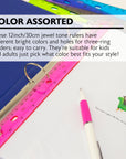 12" Jeweltones Color Ruler (30cm) (4/Pack)