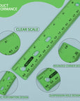 12" (30cm) Jeweltones Color Ruler (4/Pack)