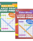 KAPPA Take Along Large Print Word Finds Puzzle Book - Digest Size