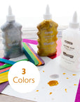 Glitter Glue Iridescent/Silver/Gold Color 6.76 Oz. (200 mL)