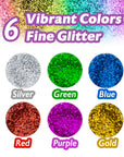 Glitter Shaker 7g (6/PVC Box) Primary Color