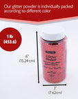 Glitter Shaker 1 lb Red