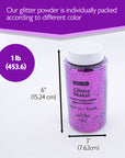 Glitter Shaker 1 lb Purple