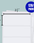 White Multipurpose Label 2 3/4" X 1" (128/Pack)