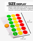 Assorted Color 3/4" Round Label (306/Pack)