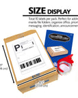 White Multipurpose Labels Full Sheet 8.5" X 11" (10/Pack)