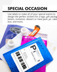 White Multipurpose Labels Full Sheet 8.5" X 11" (10/Pack)