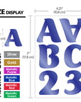Alphabet & Number 2" Metallic Color (10 SHEETS)