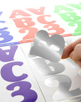 Alphabet & Number 2" Metallic Color (10 SHEETS)