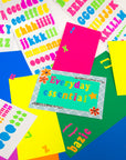 Alphabet & Numbers 1" Multicolor (6 SHEETS)