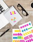 Alphabet & Numbers 1" Multicolor (6 SHEETS)