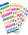 Alphabet & Numbers 1" Multicolor (6 SHEETS)