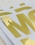 Alphabet & Number 2" Metallic Gold Color (10 SHEETS)