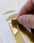 Alphabet & Number 2" Metallic Gold Color (10 SHEETS)