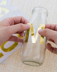 Alphabet & Number 2" Metallic Gold Color (10 SHEETS)