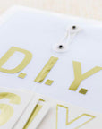 Alphabet & Number 2" Metallic Gold Color (10 SHEETS)