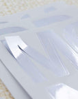 Alphabet & Number 2" Metallic Silver Color (10 SHEETS)