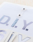 Alphabet & Number 2" Metallic Silver Color (10 SHEETS)