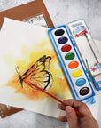 Semi Moist Watercolor w/ Brush 8 Ct.