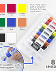 Acrylic Paint 8 Color 0.4 FL OZ (12 mL)