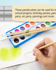 Flat Natural Bristle Paint Brush (9/Pack)