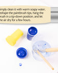 Flat Natural Bristle Paint Brush (9/Pack)