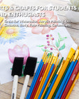 Assorted Paint Brush w/ Wood Handle Set (25/Pack)