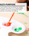 Mixing Palette Paint Mixing Tray w/ Thumb Hole Oval (10)