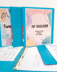 Binder View 1.5" Cyan 3-Ring w/ 2-Pockets