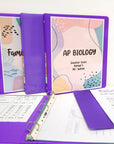1.5" Purple 3-Ring View Binder w/ 2-Pockets