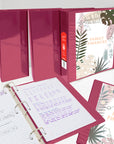 Binder View 2" Burgundy Slant-D Ring w/ 2 Pockets