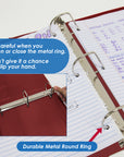 Binder View 2" Burgundy Slant-D Ring w/ 2 Pockets