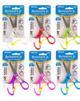 School Scissors 5" Blunt Tip With Name Tag