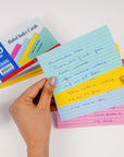 Ruled Colored Index Card 3" X 5" 100 Ct.