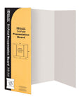 Tri-Fold Corrugated Presentation Board - White 36" X 48"