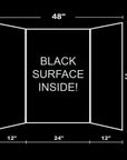 Tri-Fold Corrugated Presentation Board - Black 36" X 48"