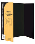 Tri-Fold Corrugated Presentation Board - Black 36" X 48"