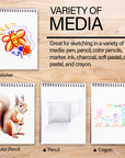 Sketch Pad Top Bound Spiral, 6"X 8"(50 Ct.)