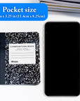 Composition Book Mini Marble 4.5" x 3.25" 80 Ct. (2/Pack)
