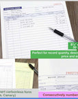 Purchase Order Book 2-Part Carbonless 8 3/8" x 10 11/16" (50 Sets)